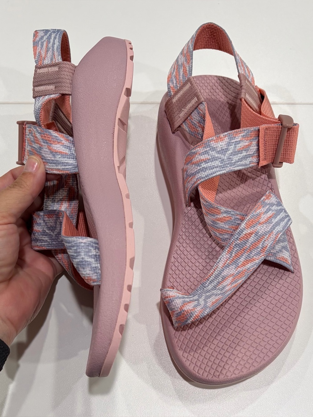 Chaco Women's Size 8 Mega ZCloud Sport Sandals Water Shoes NWT Adjustable Pink - Picture 6 of 9